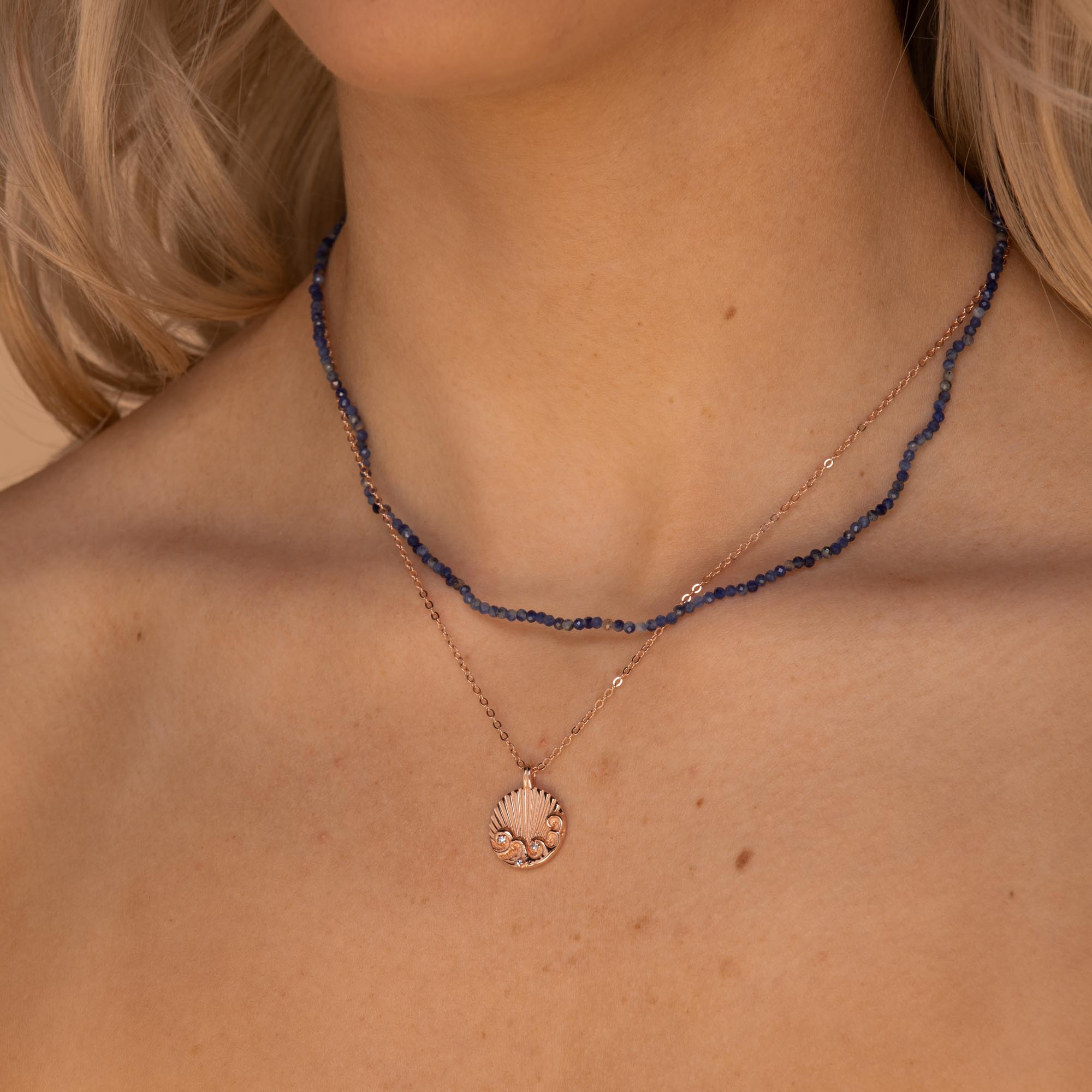 Blue Lapis Crystal Necklace