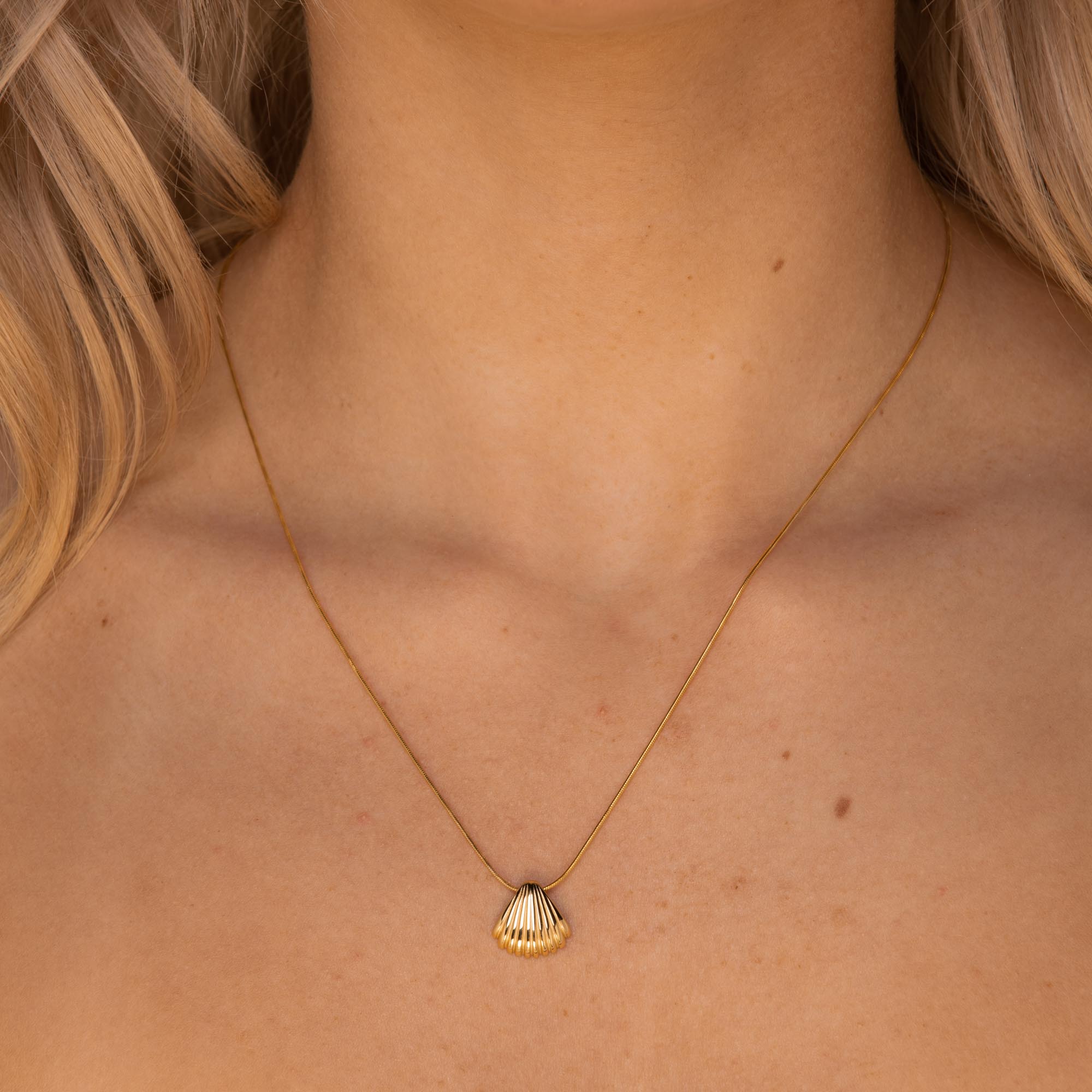 Shell Necklace Gold