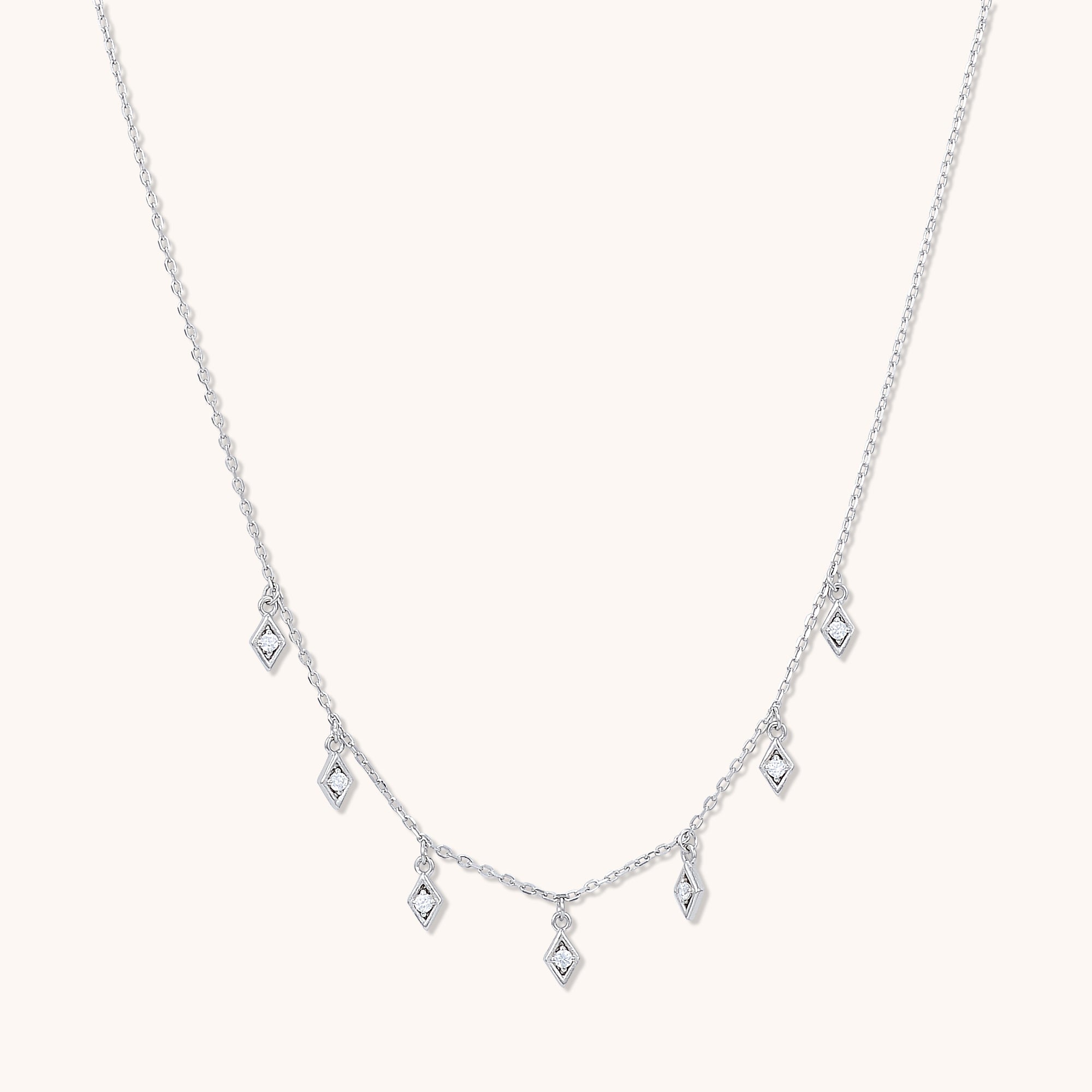 Constellation Dangling Necklace Silver