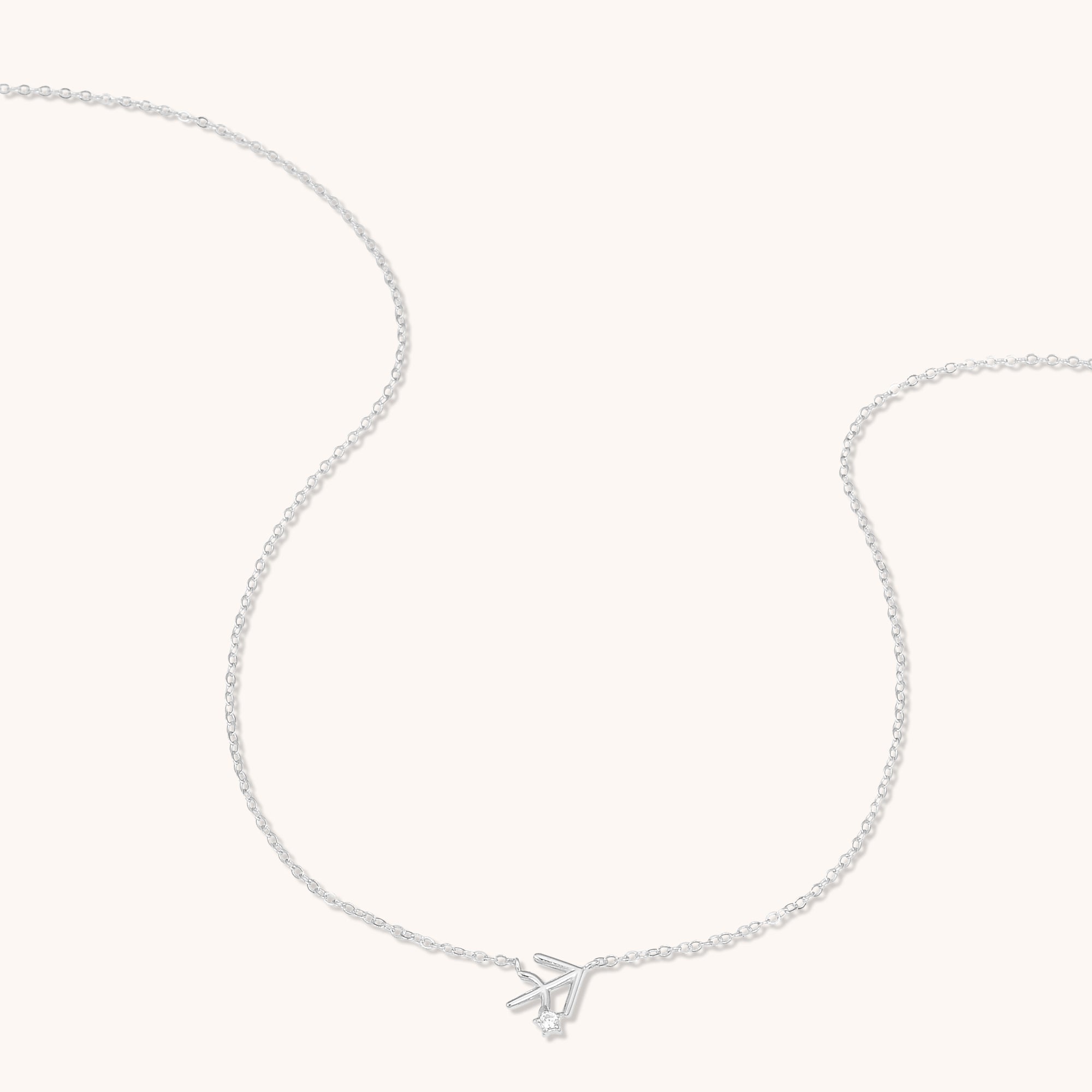 Sagittarius Star Sign Necklace Silver