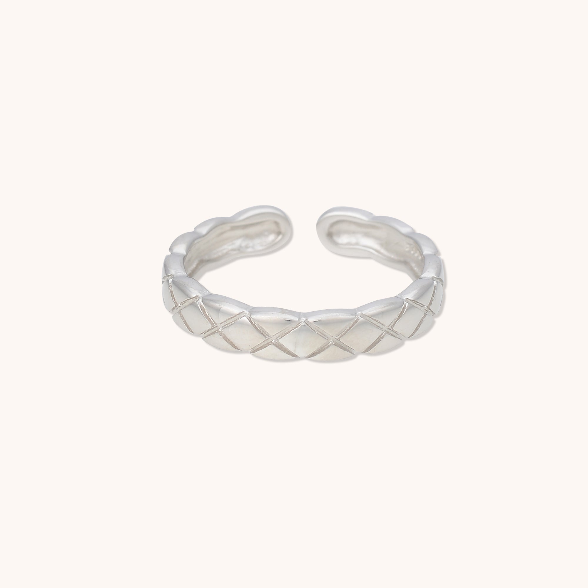 Criss Cross Open Ring Silver